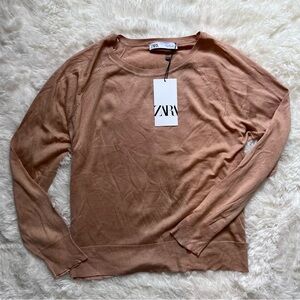 NWT Zara Crewneck Long Sleeve Sweater Top